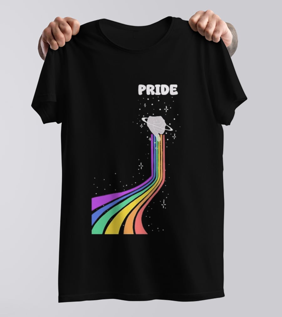 Pride Rainbow Space Hand Magic T-Shirt