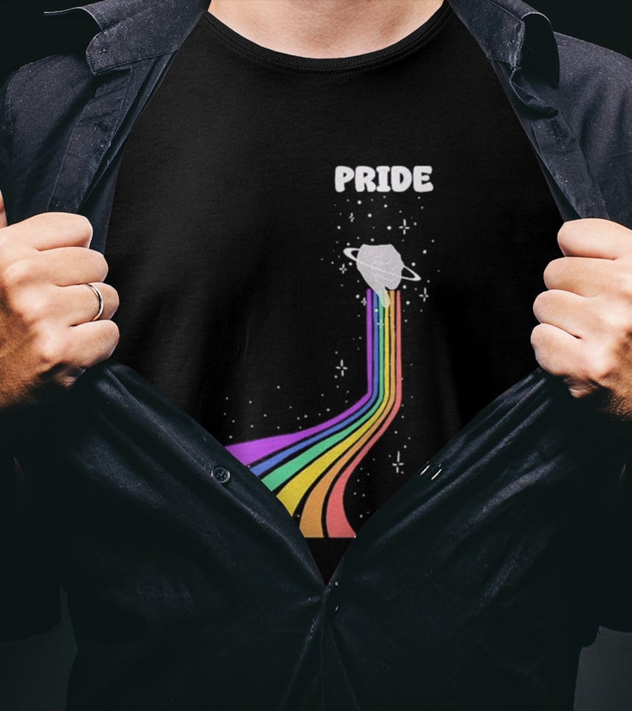 Pride Rainbow Space Hand Magic T-Shirt