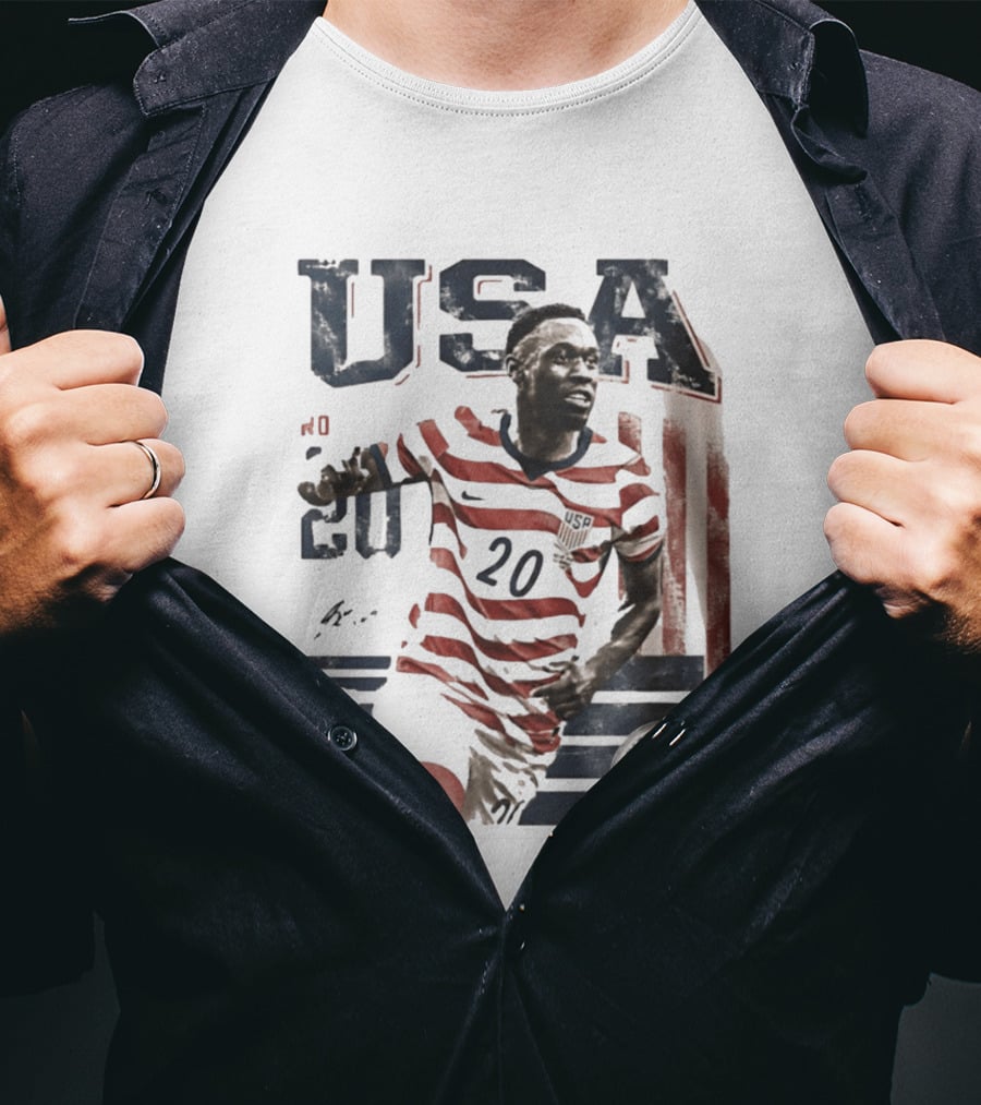 USA Soccer No. 20 United States Soccer Folarin Balogun T-Shirt