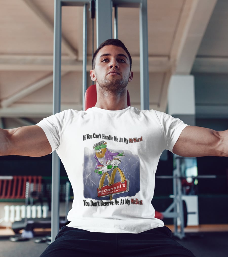 Frankenstein McDonald's Potato Skater If You Can't Handle Me At My McWorst Restaurant T-Shirt