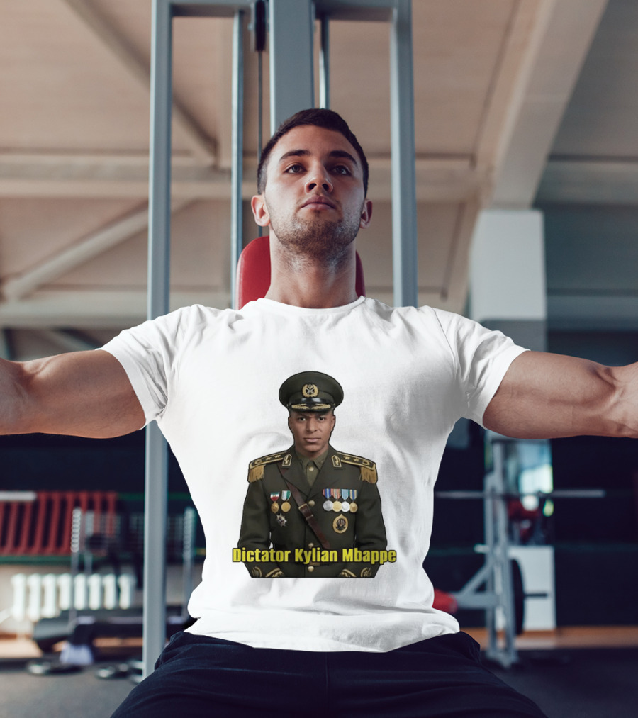 Kylian Mbappe France National Team Dictator Kylian Mbappe Military Uniform T-Shirt
