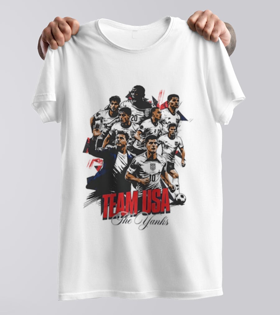 Team USA The Yanks USMNT Collage T-Shirt