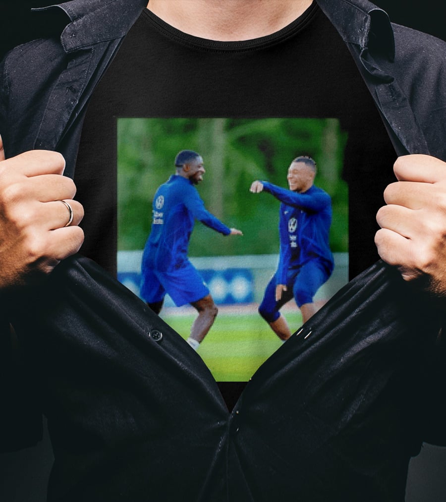 Kylian Mbappe Ousmane Dembele France National Football Team Training France Football Kings Of Europe T-Shirt