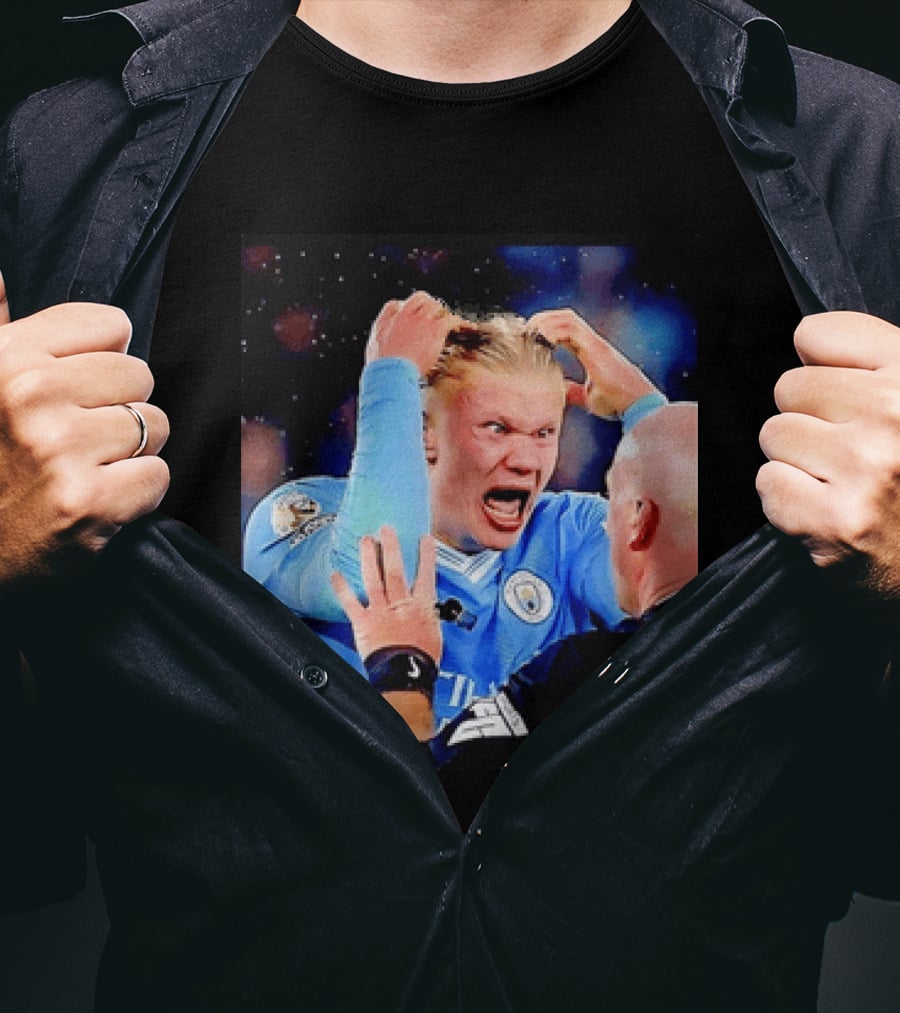 Erling Haaland Manchester City Emotional Reaction T-Shirt