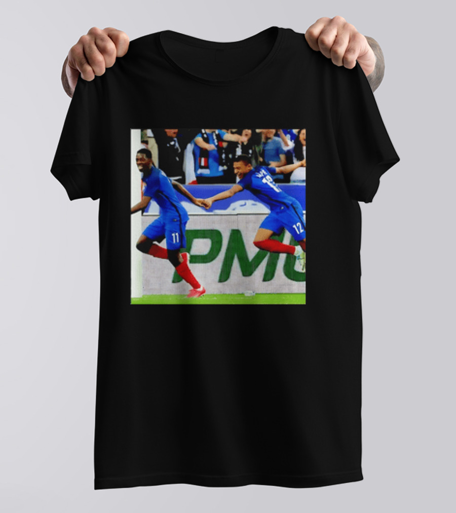 France National Team Kylian Mbappé Ousmane Dembélé Celebration T-Shirt