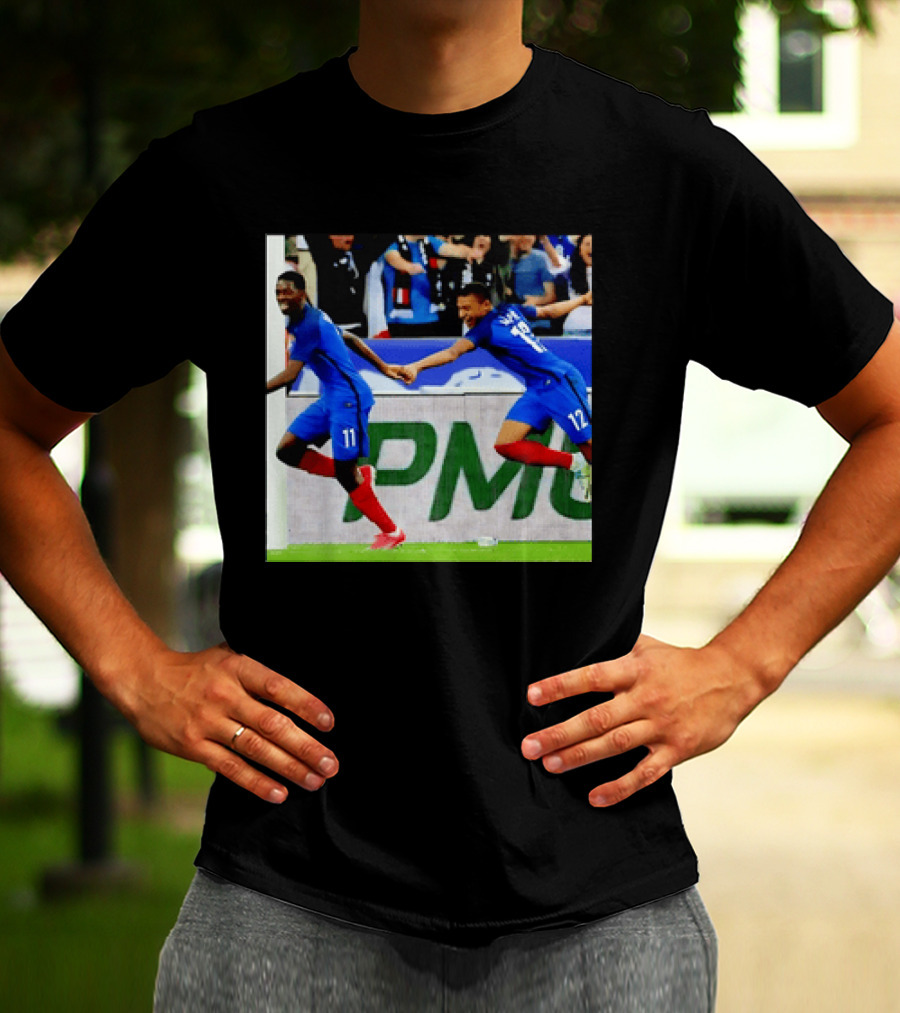 France National Team Kylian Mbappé Ousmane Dembélé Celebration T-Shirt