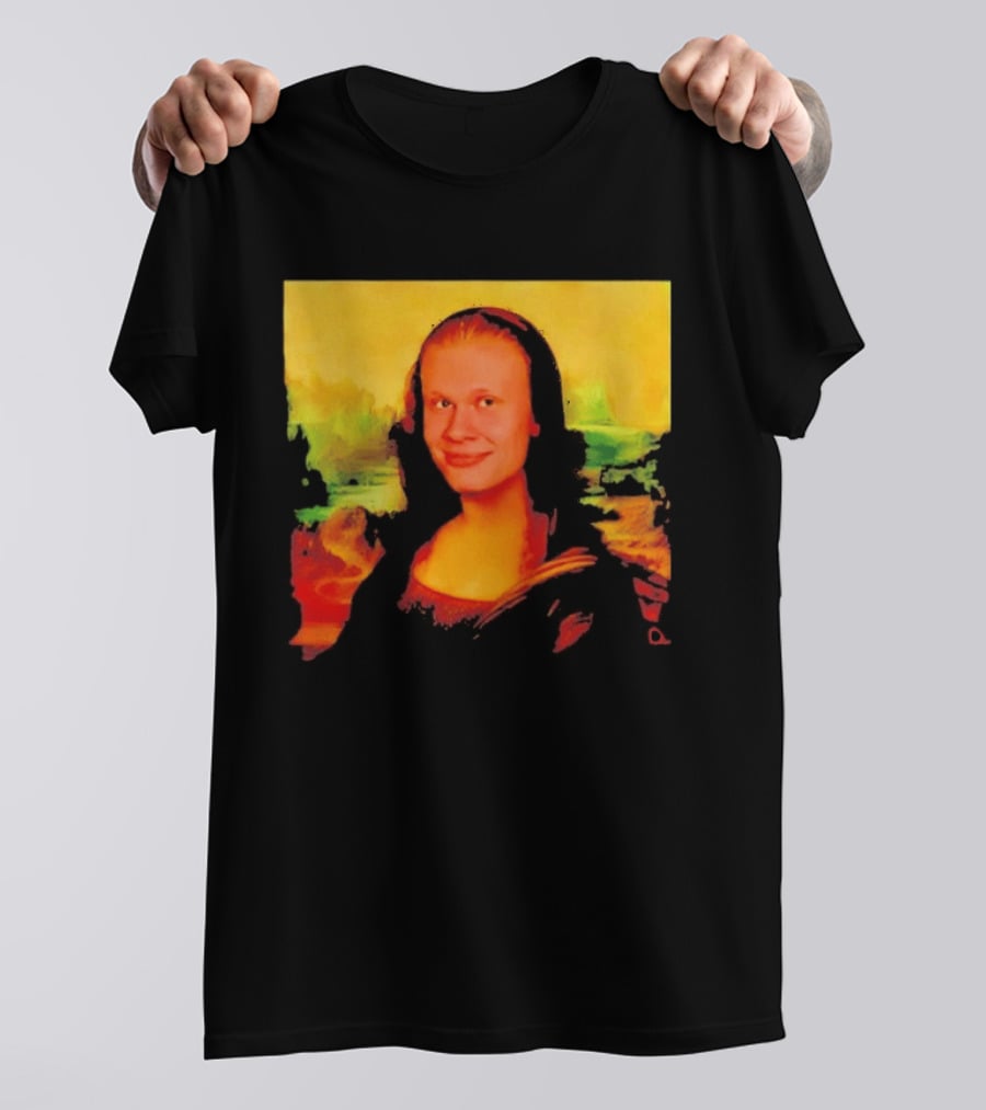 Mona Lisa Erling Haaland Manchester City Meme T-Shirt