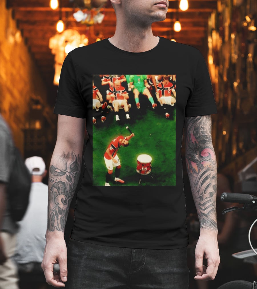 Erling Haaland Norway Football Team Drummer Celebration 26WC T-Shirt