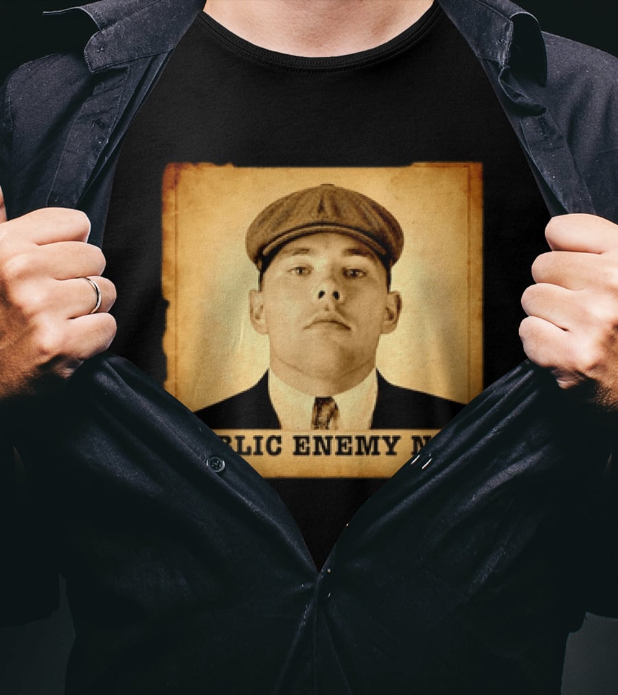 Los Angeles Dodgers Public Enemy No 1 Vintage Wanted T-Shirt