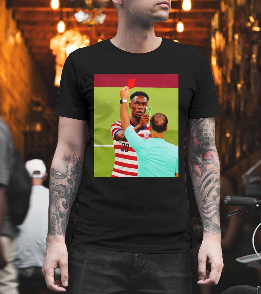 Folarin Balogun USMNT Number 20 Reverse Card Meme Soccer T-Shirt