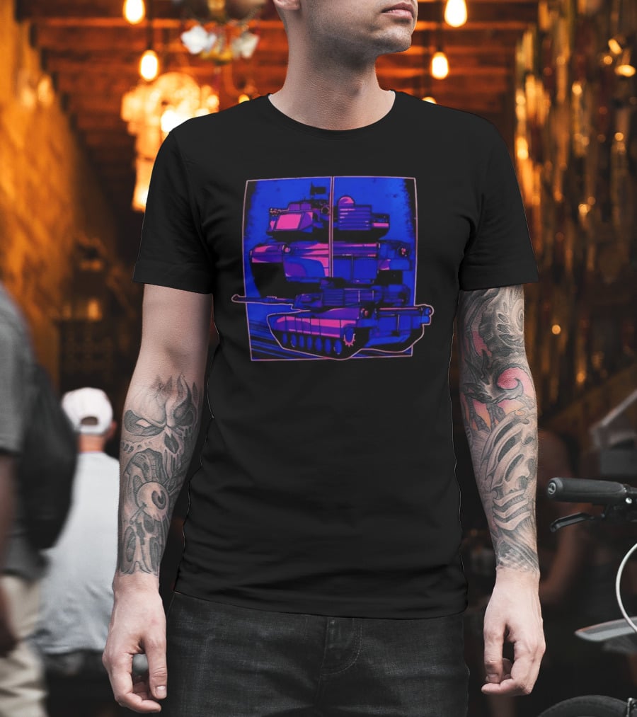 Night Crawler Military Tank Armored Vehicle Dual Palettes T-Shirt