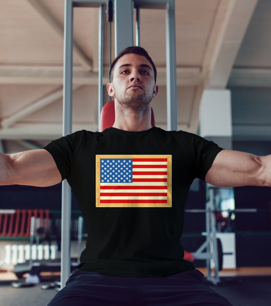 Theodore Roosevelt We Must Dare To Be Great American Flag T-Shirt