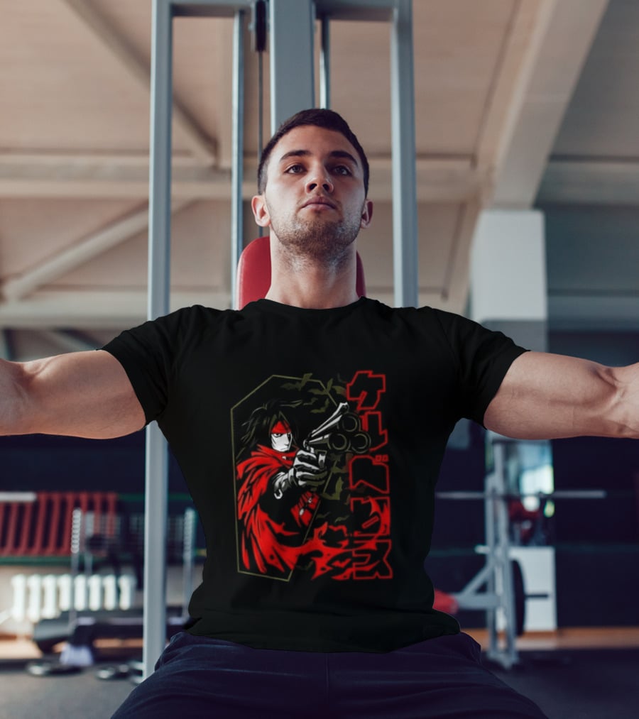 Vincent Valentine Final Fantasy VII Lock N Load Manga T-Shirt