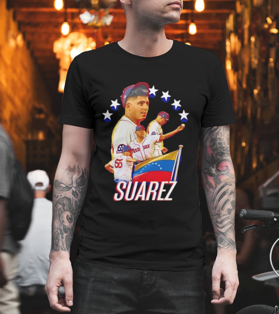 Ranger Suarez Philadelphia Phillies MLB Venezuela Flag Star Baseball T-Shirt