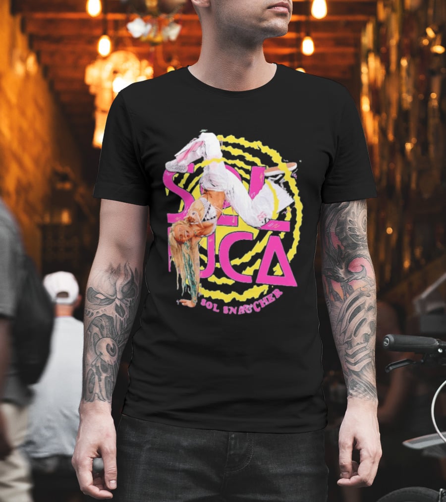 Sol Ruca Sol Snatcher WWE NXT Wrestling Star Colorful Backflip Action T-Shirt