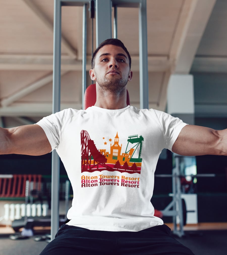 Alton Towers Resort Iconic Rides And Castle Attractions T-Shirt