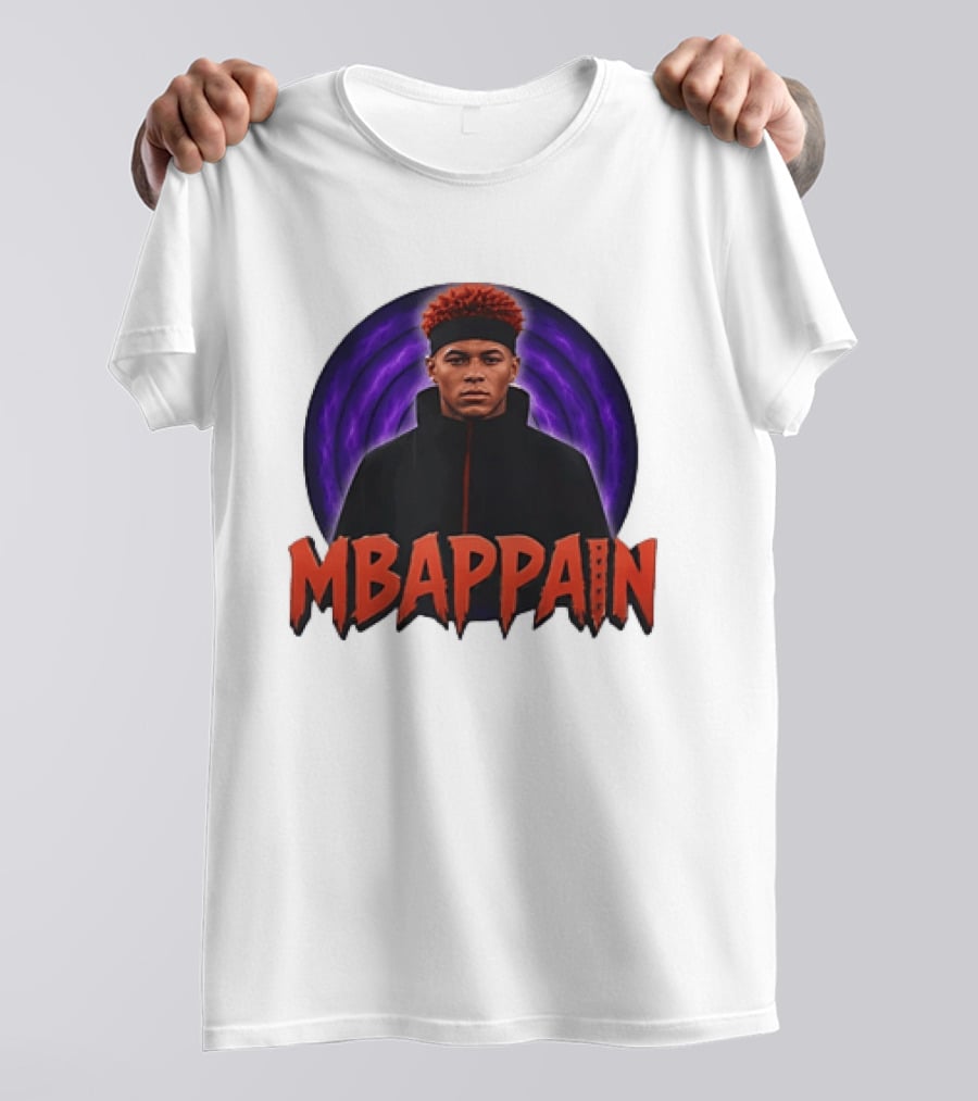 Mbappain Naruto Anime Crossover Meme T-Shirt