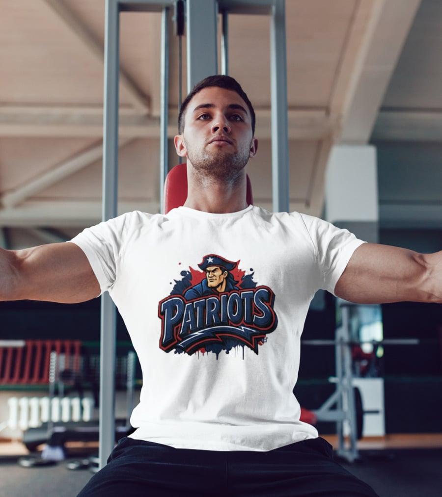 New England Patriots Graffiti Pat Patriot Iconic Team T-Shirt