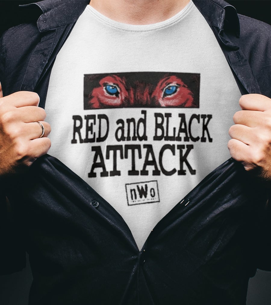 Red And Black Attack NWo New World Order WWE T-Shirt