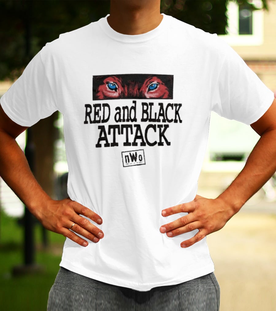 Red And Black Attack NWo New World Order WWE T-Shirt