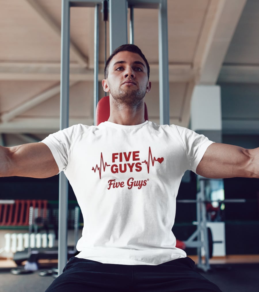 Heartbeat Love Five Guys Addiction T-Shirt