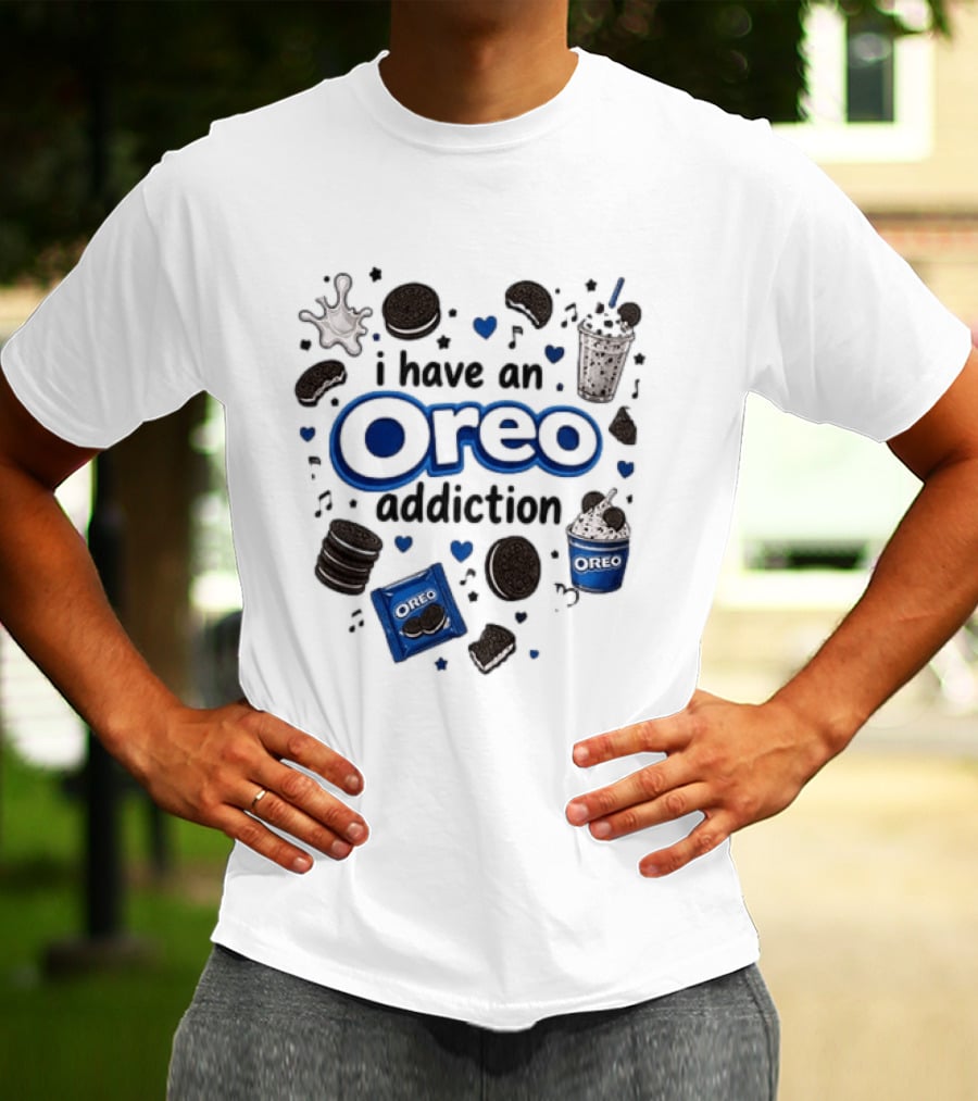 I Have An Oreo Addiction Cookies Milkshake Love T-Shirt