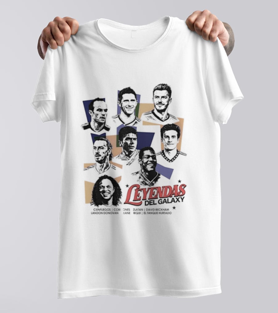 Leyendas Del Galaxy Celebrating Iconic LA Galaxy Figures T-Shirt