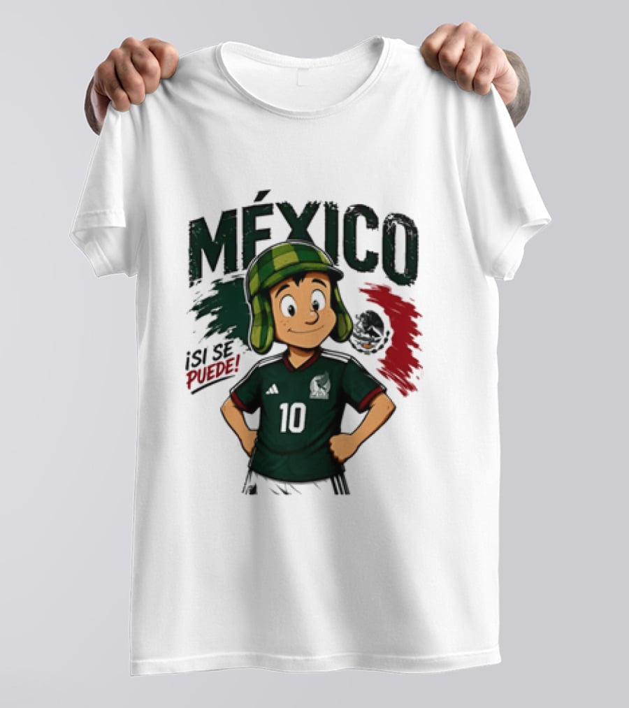 México El Chavo Del Ocho Isi Se Puede Football Soccer Jersey 10 T-Shirt