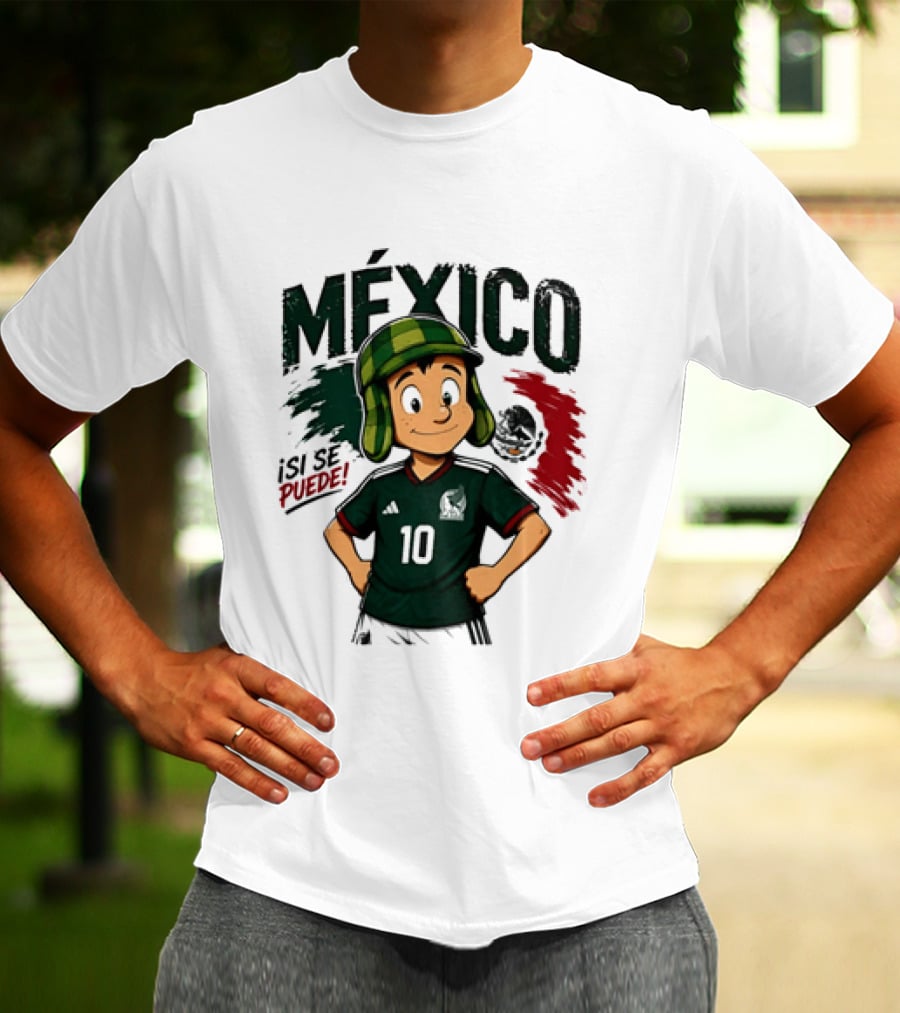 México El Chavo Del Ocho Isi Se Puede Football Soccer Jersey 10 T-Shirt