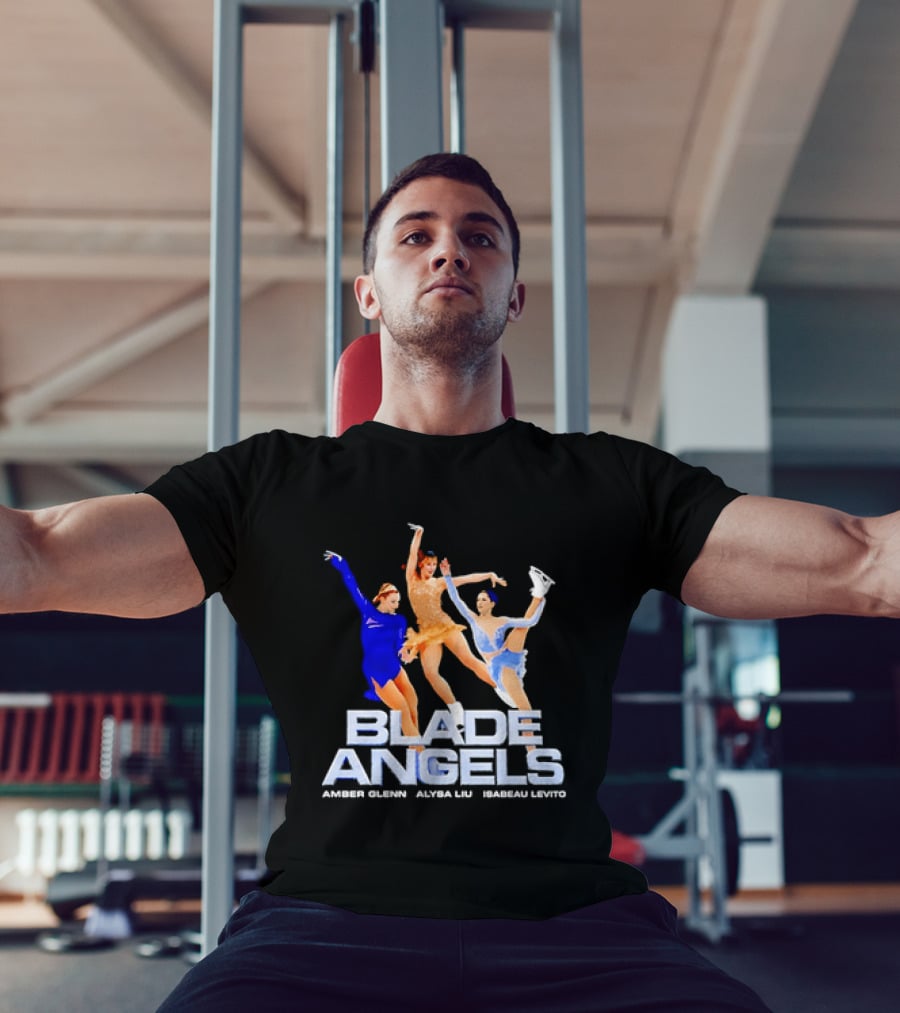 Blade Angels Amber Glenn Alysa Liu Isabeau Levito Team USA Figure Skating T-Shirt