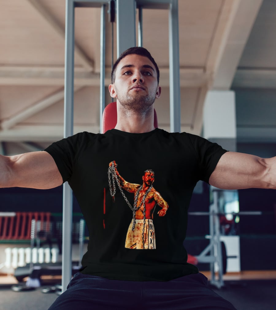 CM Punk Bloody Chain Wrestling WWE AEW Battle Attire T-Shirt