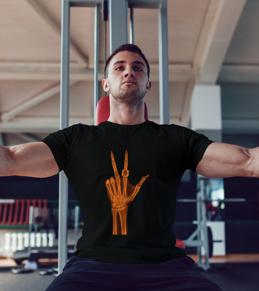 Jalen Brunson X Ray Peace Gesture With Championship Ring T-Shirt