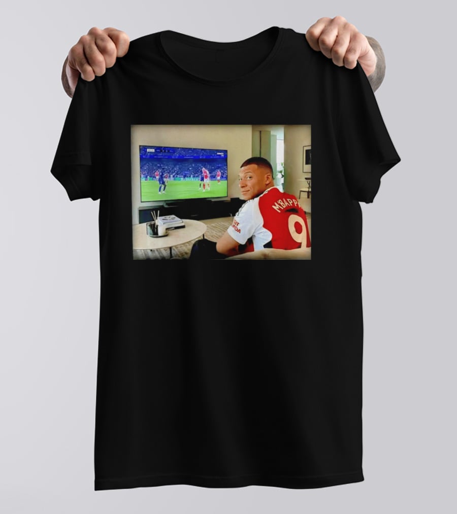 Kylian Mbappé No 9 Arsenal Jersey Visit Rwanda T-Shirt