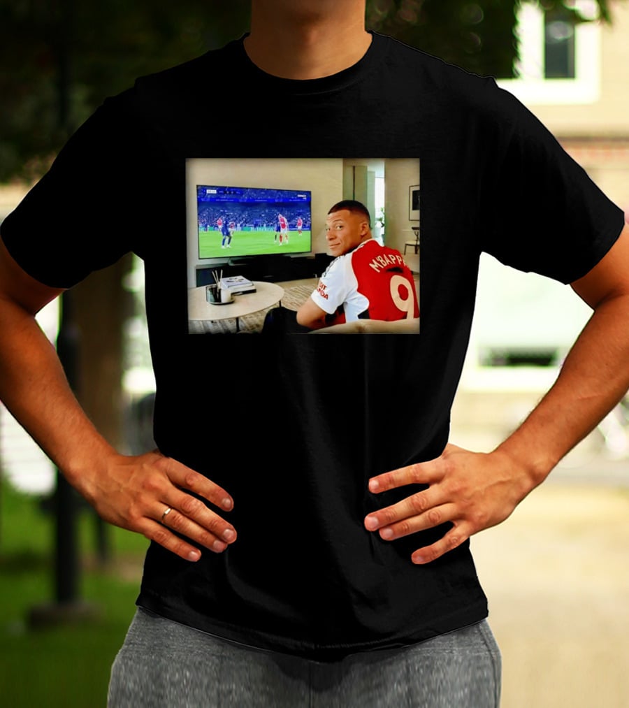 Kylian Mbappé No 9 Arsenal Jersey Visit Rwanda T-Shirt