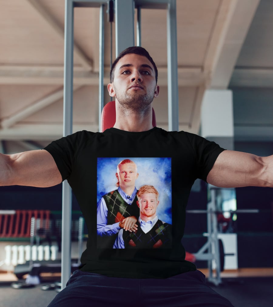 Erling Haaland Kevin De Bruyne Step Brothers Manchester City FC T-Shirt