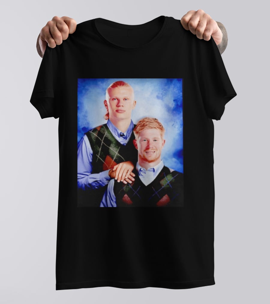 Erling Haaland Kevin De Bruyne Step Brothers Manchester City FC T-Shirt