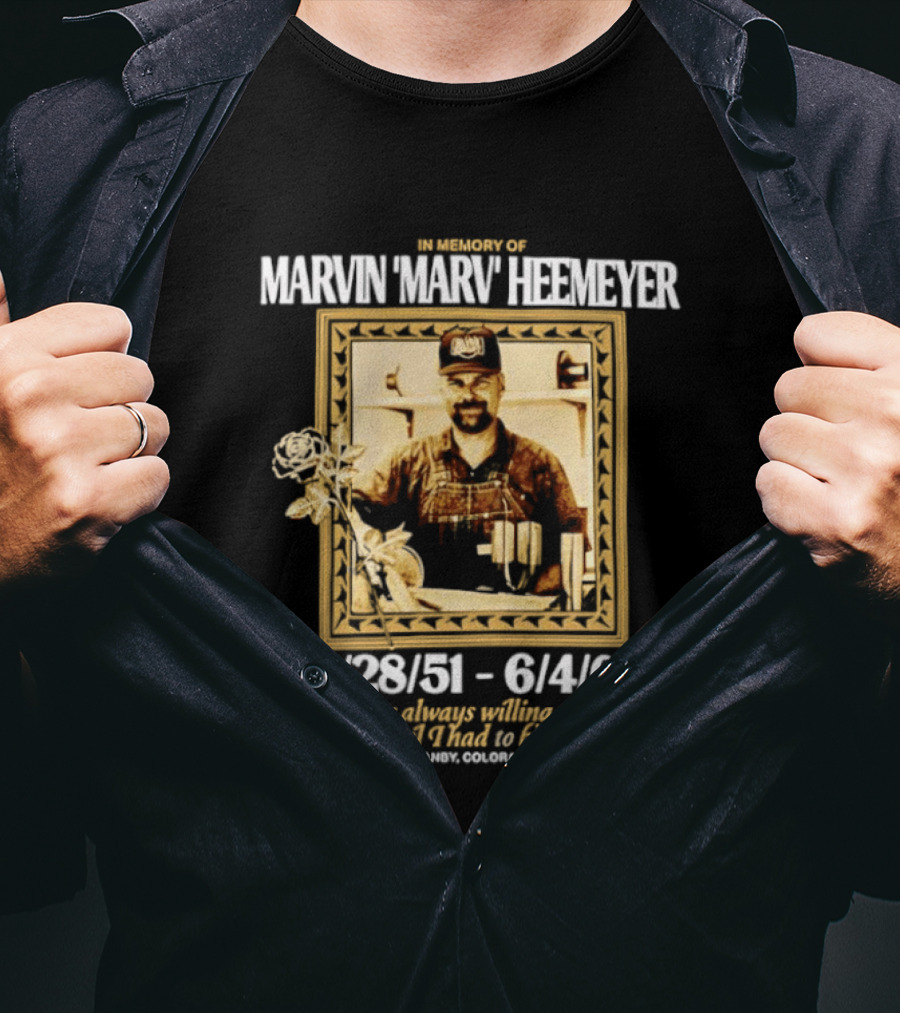 Marvin Marv Heemeyer Memorial 10/28/51 6/4/04 Granby Colorado T-Shirt