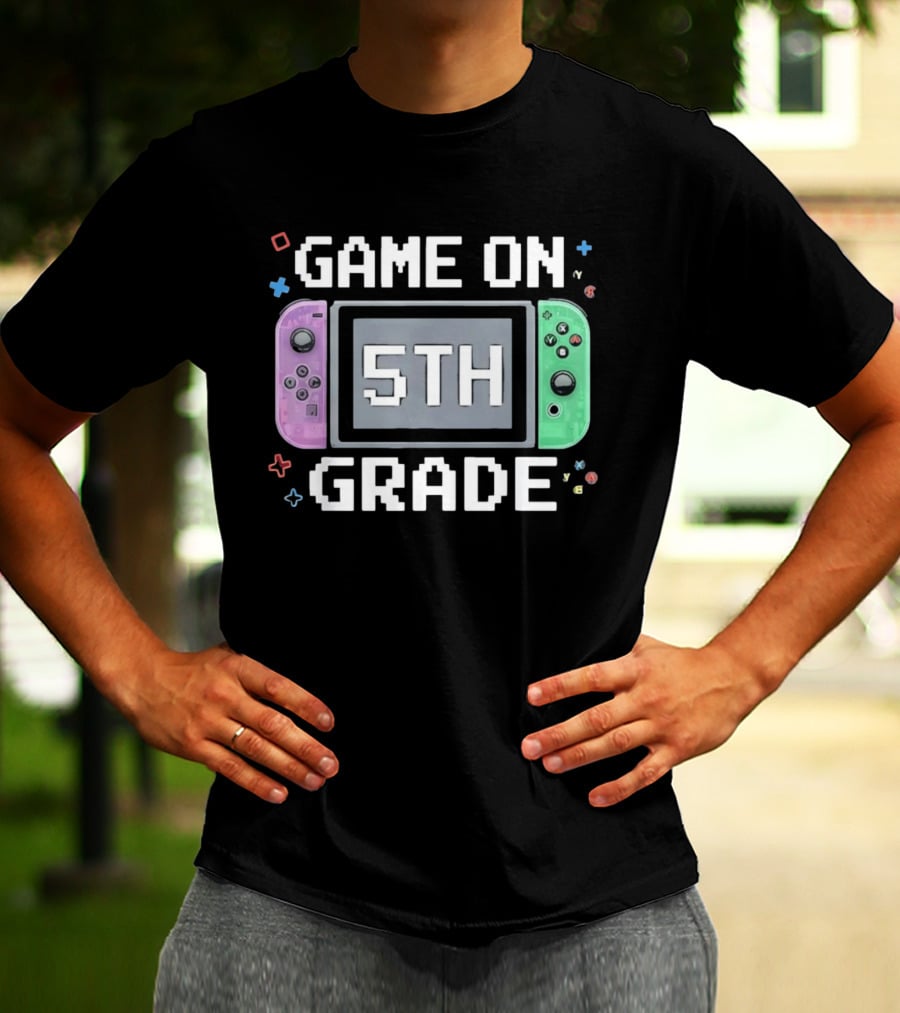 Game On 5th Grade Gaming Console 5th T-Shirt