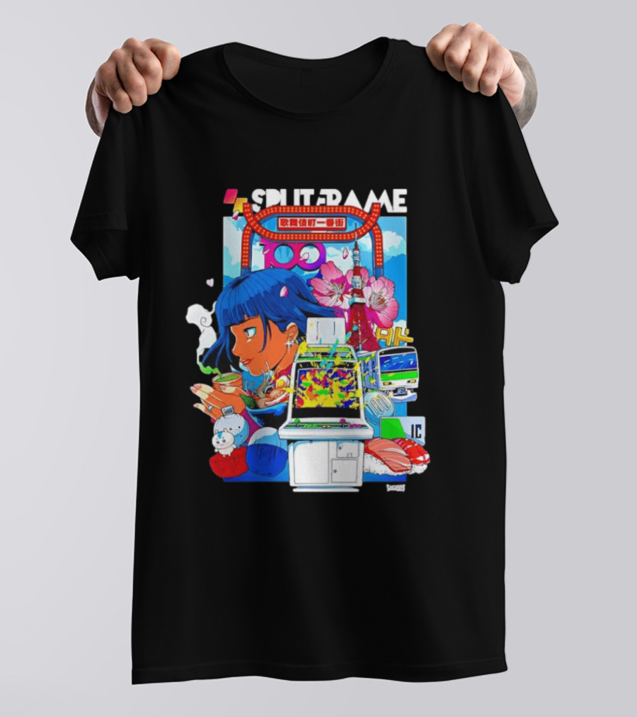 Tokyo Ramen Arcade Splitframe Kabukicho Ichibangai 100 IC Japanese T-Shirt