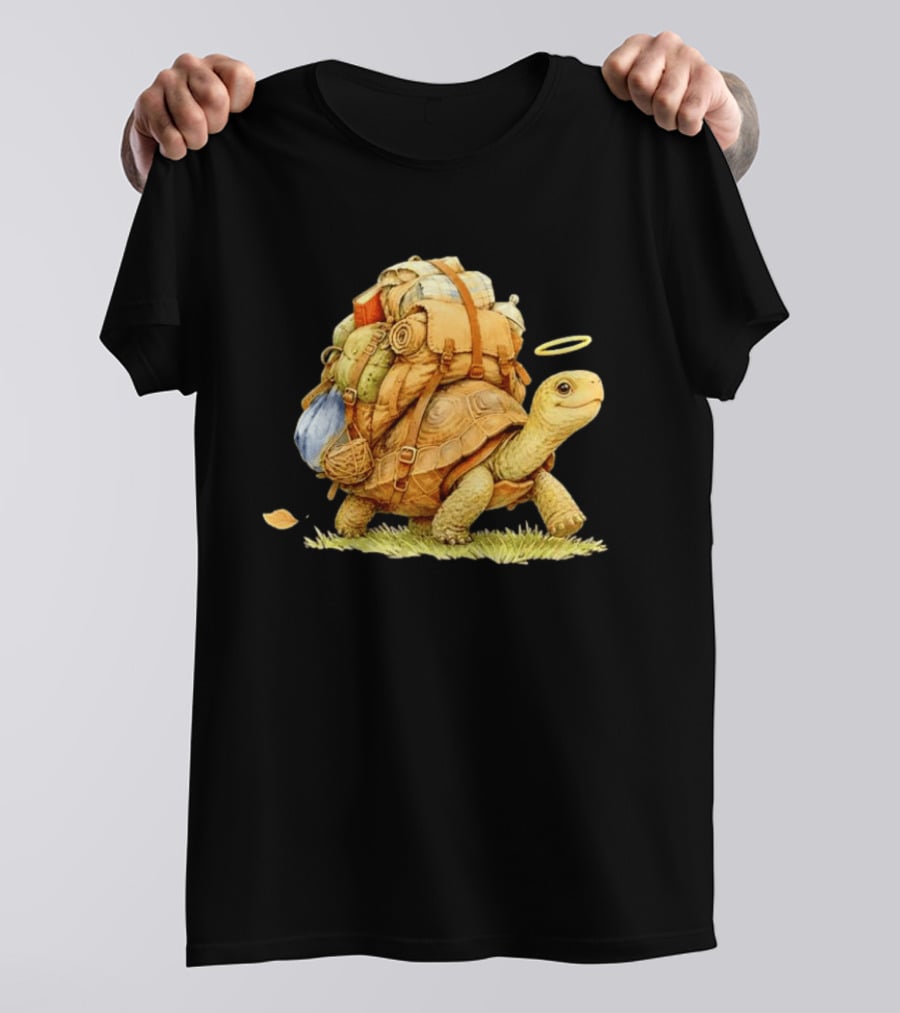 Traveling Turtle Backpack Adventure Halo T-Shirt