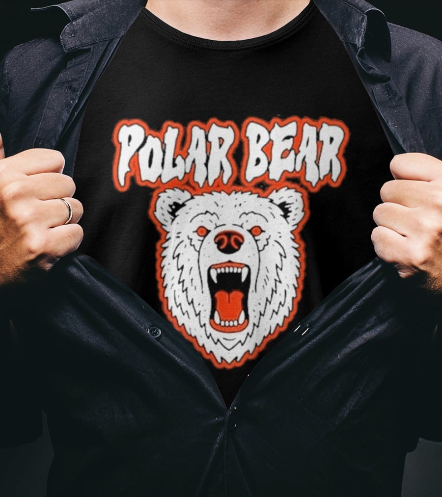 Polar Bear Arctic Wildlife Predator Fierce Expression T-Shirt