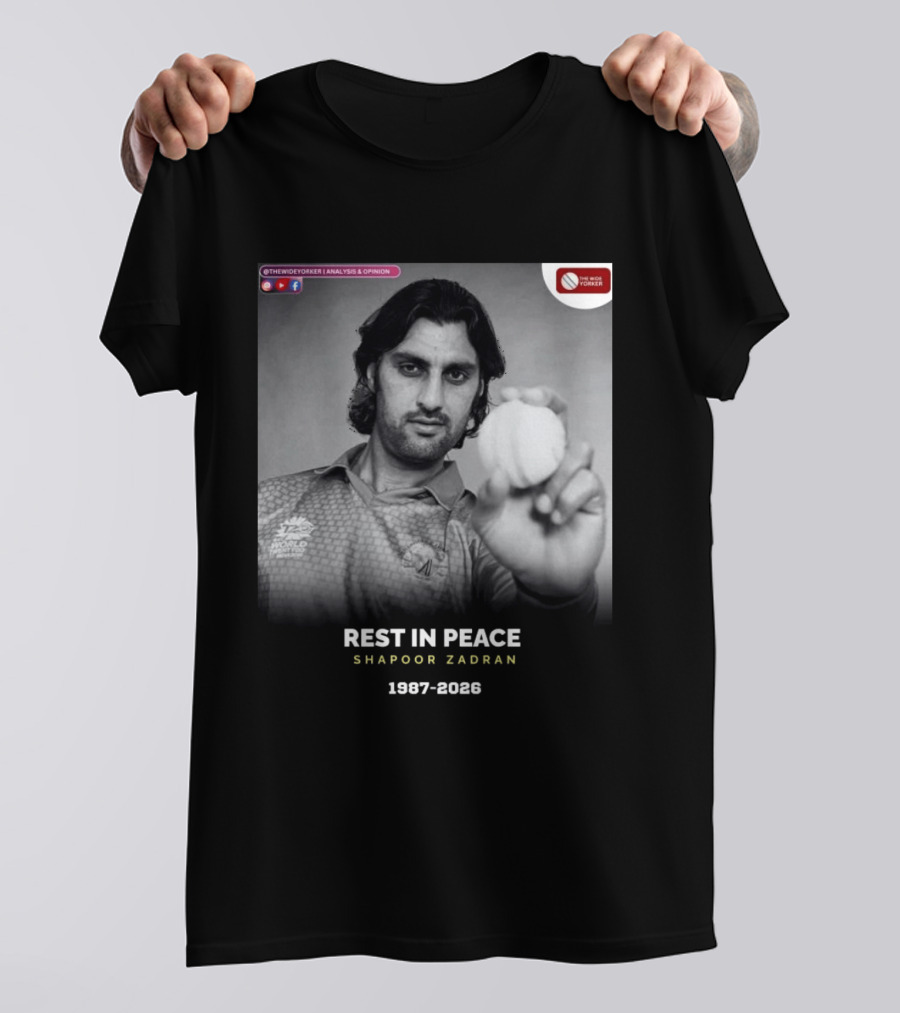 Rest In Peace Shapoor Zadran 1987 2026 T20 World Cup T-Shirt