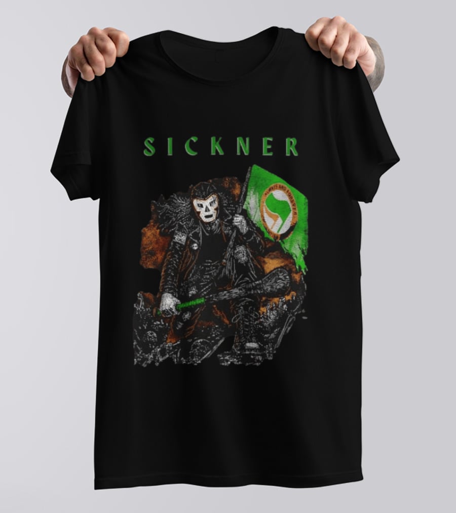 Sickner Mask Warrior Always And Forever Antifascist Hurling Stick T-Shirt