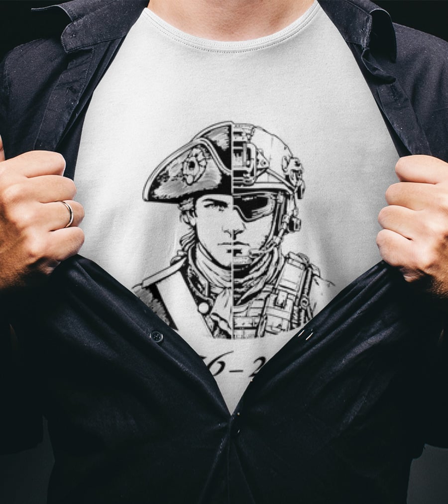 1776 2026 American Patriot Soldier Evolution Of Liberty T-Shirt