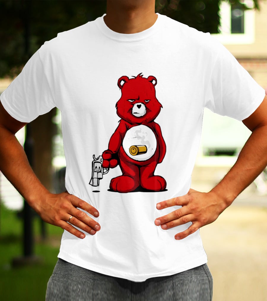 Bang Bear Revolver And Bullet Grunt T-Shirt