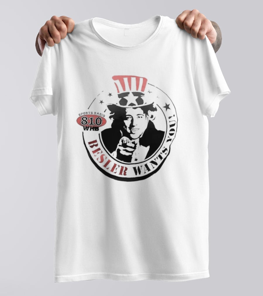 Besler Wants You Sports Radio 810 Uncle Sam Sporting Kansas City T-Shirt
