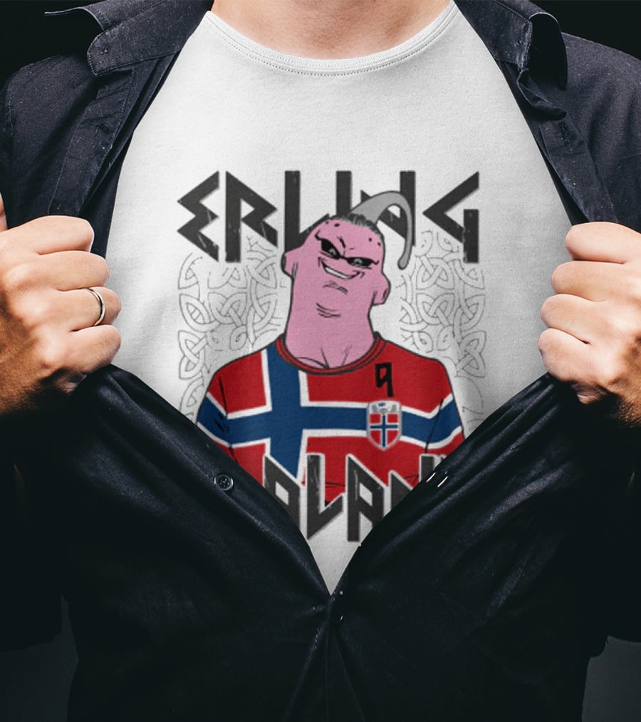 Erling Haaland Buu Norway Football Fusion T-Shirt