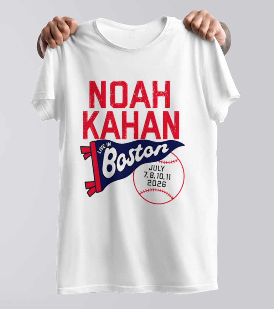 Noah Kahan Boston Concert July 7 8 10 11 2026 T-Shirt