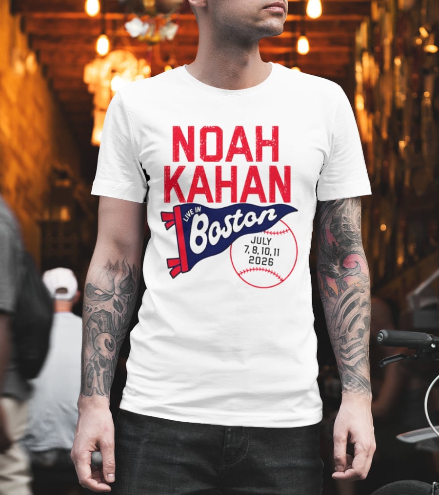 Noah Kahan Boston Concert July 7 8 10 11 2026 T-Shirt