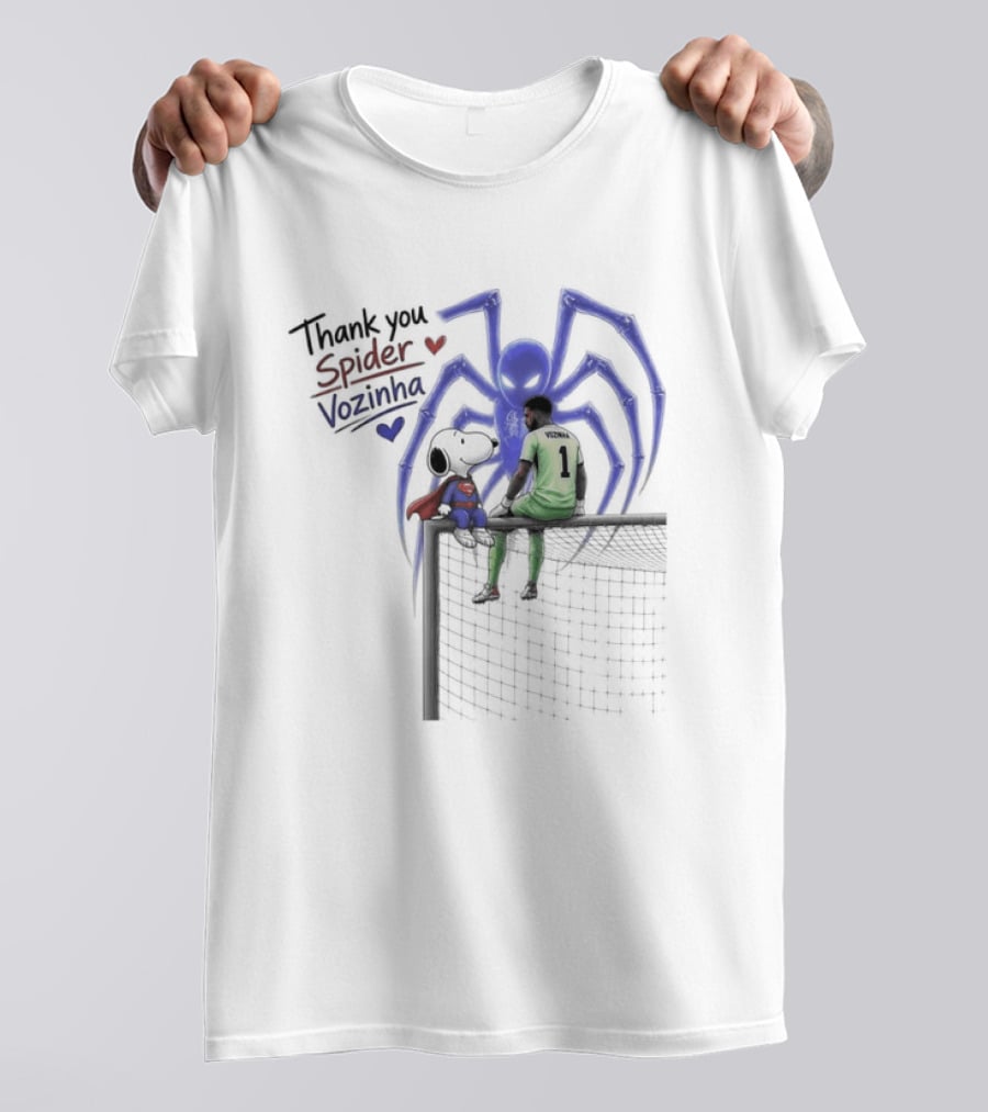 Thank You Spider Vozinha Snoopy Superman Cape Verde National Team T-Shirt